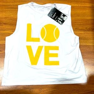 Crop top “LOVE” tennis